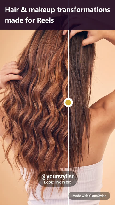 Slider reveal on hair
